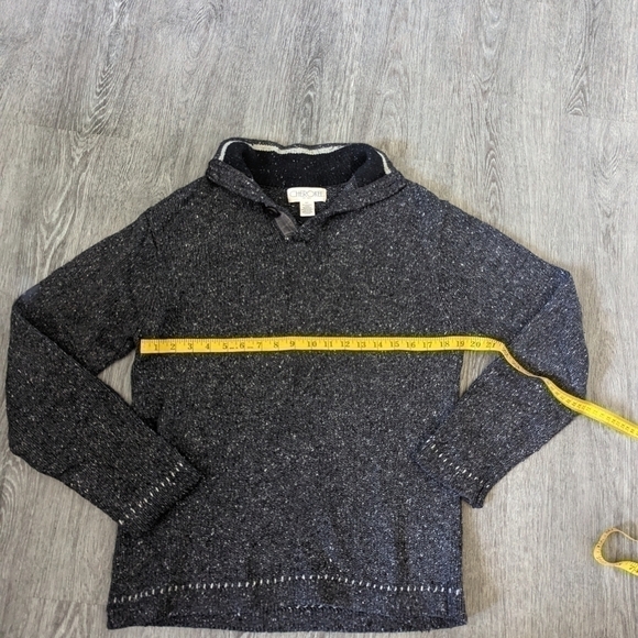 WOMAN'S Cherokee Gray Knit Sweater/Hoodie With Collar- Size Small - Picture 4 of 5